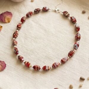 Red Beaded Necklace